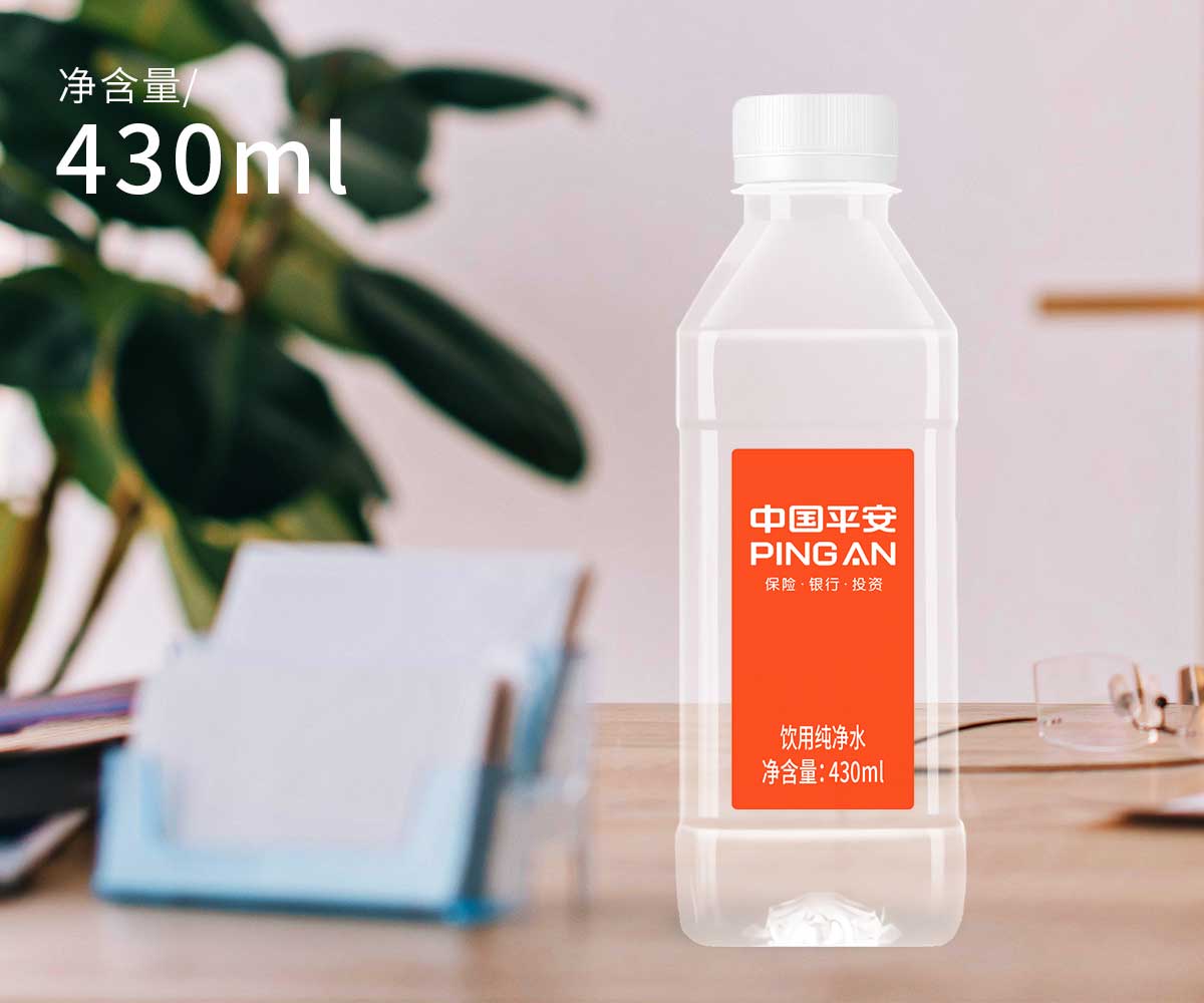 禅宝纯净水瓶装水矿泉水定制430ml*24瓶/箱